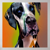  Cute Harlequin Great Dane