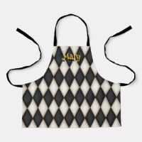 Cute Harlequin Pattern Playful Personalised Name
