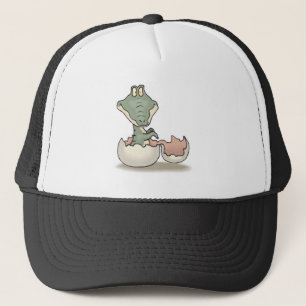 cute hatching baby alligator trucker hat