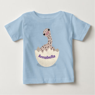 Cute hatching baby ostrich cartoon illustration T-Shirt