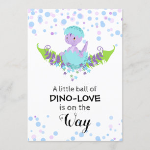 *~* Cute Hatching Dinosaur Baby Shower Invitation