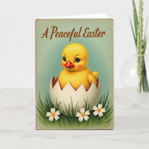 Cute Hatchling Happy Easter Card