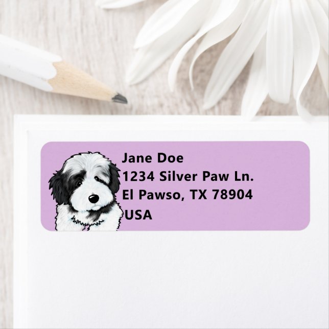 Cute Havanese Return Address Label (Insitu)