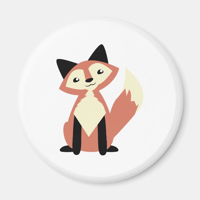 Cute Head-tilt Fox Magnet (Front)
