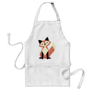 Cute Head-tilt Fox Standard Apron