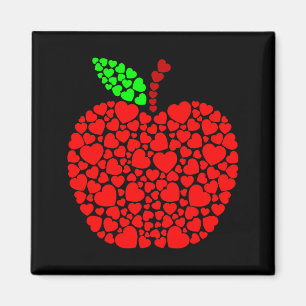 Cute Heart Apple Red Men Women Funny Valentine Gif Magnet
