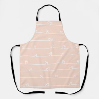 Cute heart apron