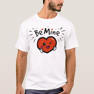 Cute heart cartoon character with love T-Shirt
