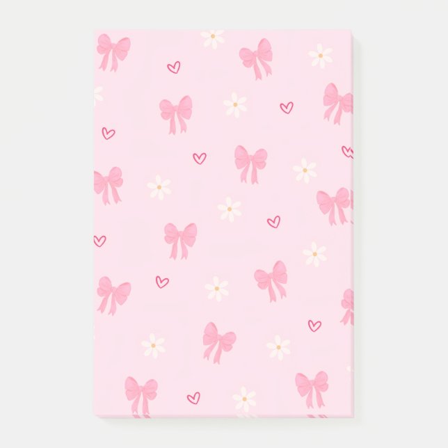 Cute Heart Checklist Sticky Notes | Minimalist  (Front)