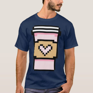 Cute Heart Coffee T-Shirt