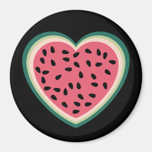 cute heart colorful palestine Watermelons Magnet