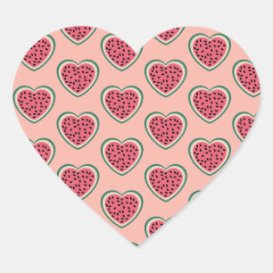 cute heart colourful palestine Watermelons Sticker