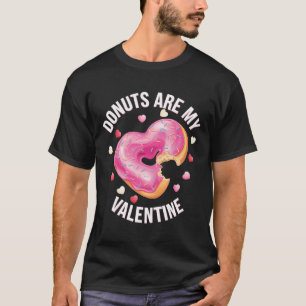 Cute Heart Donut With Pink Frosting Valentine's Da T-Shirt