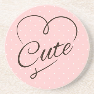 Cute Heart Doodle Coaster