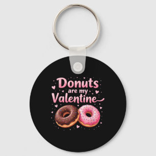 Cute Heart Doughnut With Pink Frosting Doughnuts A Key Ring