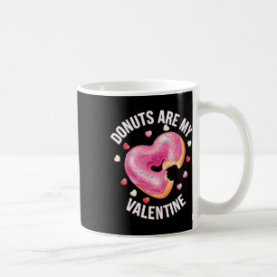 Cute Heart Doughnut With Pink Frosting Valentine's Coffee Mug