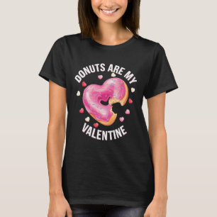 Cute Heart Doughnut With Pink Frosting Valentine's T-Shirt