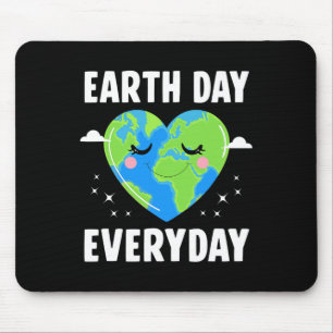 Cute Heart Earth Kids Teachers Earth Day Everyday Mouse Pad