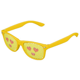 Cute Heart Eyes Love Emoji Yellow Kids Sunglasses