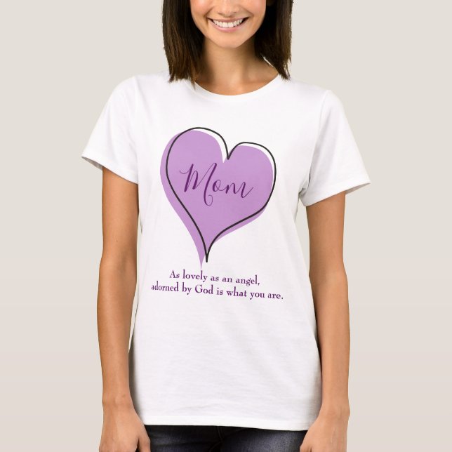 Cute Heart for Mum T-Shirt (Front)