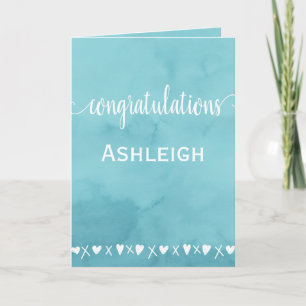 Cute Heart Graduation Congratulations Card