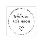 Cute Heart | Handmade With Love By Custom Name