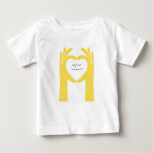 Cute Heart Hands Baby Tee