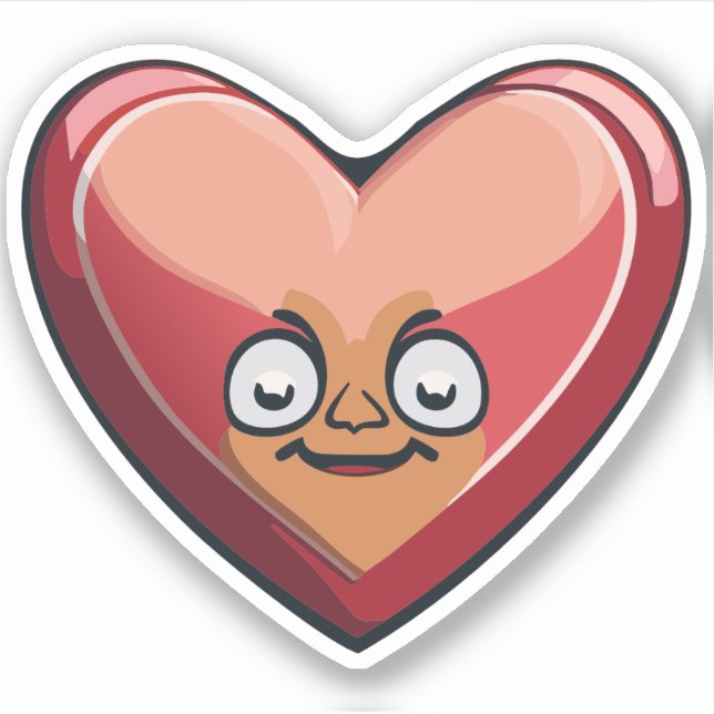 Cute Heart Kids Cartoon Charactor (Front)