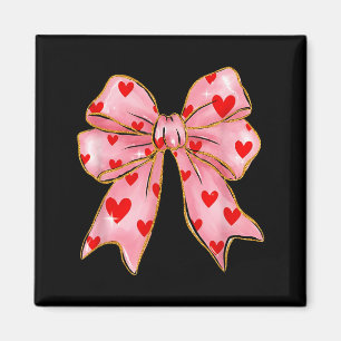Cute Heart Love Coquette Bow Valentine’s Day Women Magnet