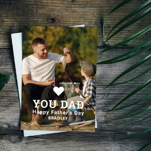 Cute HEART LOVE YOU DAD Photo Father's Day