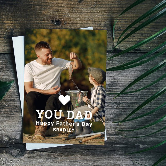 Cute HEART LOVE YOU DAD Photo Father's Day (Creator Uploaded)