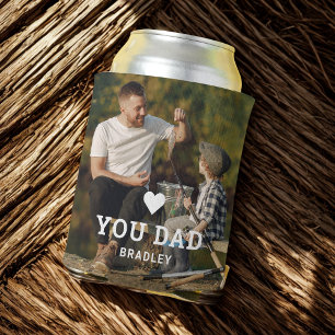 Cute HEART LOVE YOU DAD Photo Names Can Cooler