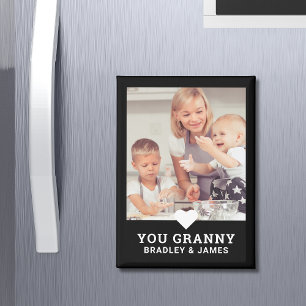 Cute Heart Love You Granny Mother's Day Photo Magnet