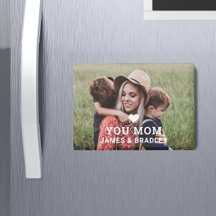 Cute HEART LOVE YOU MOM Mother's Day Magnet