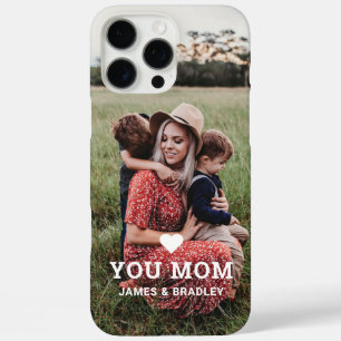 Cute HEART LOVE YOU MOM Mother's Day Photo iPhone 16 Pro Max Case