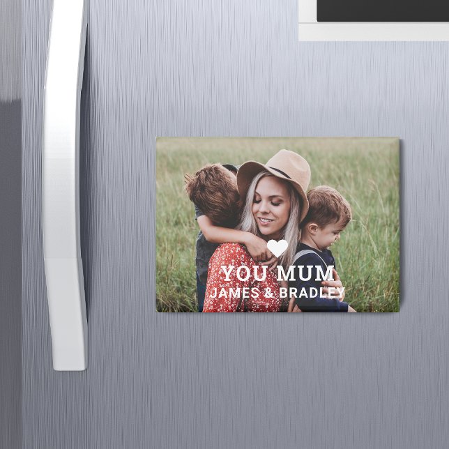 Cute HEART LOVE YOU MUM Mother's Day Magnet (Creator Uploaded)
