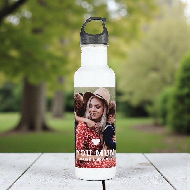 Cute HEART LOVE YOU MUM Mother's Day Photo 710 Ml Water Bottle (Creator Uploaded)