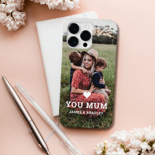 Cute HEART LOVE YOU MUM Mother's Day Photo Case-Mate iPhone 14 Pro Max Case