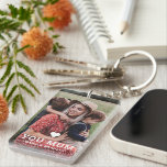 Cute HEART LOVE YOU MUM Mother's Day Photo Key Ring<br><div class="desc">Cute Heart Love You Mum Mother's Day Photo Keychain features your favourite photo with the text "(love heart) you Mum" in modern white script with your names below. Personalise by editing the text in the text box provided and adding your own picture. Designed by ©Evco Studio www.zazzle.com/store/evcostudio</div>