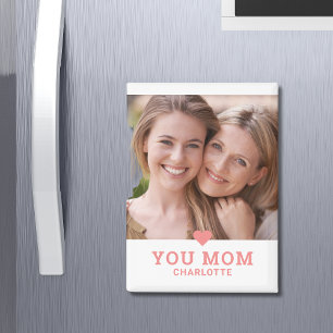 Cute Heart Love You Mum Mother's Day Photo Magnet