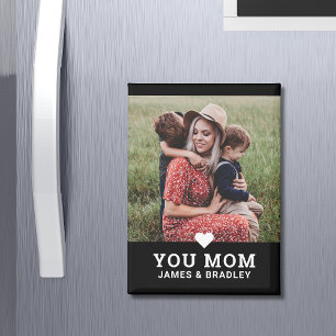 Cute Heart Love You Mum Mother's Day Photo Magnet