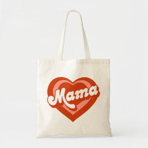 Cute Heart Mama Mini Mother Daughter Tote Bag