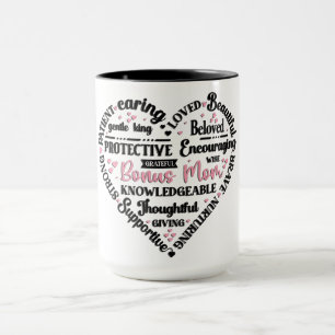 Cute Heart Mug/Bonus Mom Mug