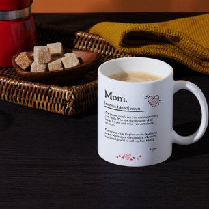 Cute Heart Mum Dictionary Mother's Day Coffee Mug