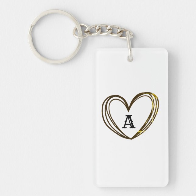 CUTE HEART NAME  KEYCHAIN (Front)