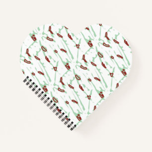 Cute Heart Notebook Romantic Aesthetic Journal