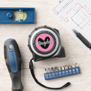 Cute heart personalized tape measure with women 1