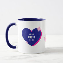 Cute Heart Photo Template & Sparkles