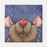 Cute Heart Rat Magnet