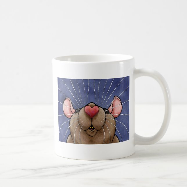 Cute Heart Rat Mug (Right)